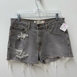 Vintage 2006 Levi's 505 Women's Gray Jean Shorts